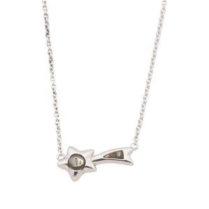 Coach Shooting Star Abalone Pendant Necklace Sterling Silver NEW